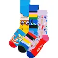 Happy socks Beatles Gift Set Lange Sokker 3 Par