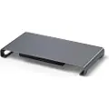 Satechi USB-C Monitor Stand Hub XL - stativ og hub for skjermer (USB-C 5Gbps, USB-A 3.0 5Gbps, micro/SD-kortleser 104MB/S, 3,5mm jack) (mellomgrå)