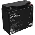 Green Cell AGM VRLA 12V 20Ah - AGM-teknologi og VRLA-ventil