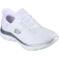 SKECHERS for woman. 150123 Slip-ins: Summits white (36), Fabric, Flat, Laces, Casual, Sport