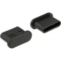 DeLOCK Dust Cover for USB Type-C Female - Støvdeksel - svart (en pakke 10)