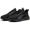 Puma Flyer Lite 3 Running Shoes, Shoes, Black/Black/Silver, 42.5