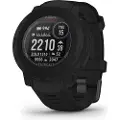 Garmin Instinct 2 Solar - Tactical Edition - 45 mm - svart - sportsur med bånd - silikon - håndleddstørrelse: 135-230 mm - monokrom - 32 MB - Bluetooth, ANT+ - 53 g