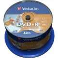 Verbatim 4.7 Gb Utskrivbar 16x Hastighet Dvd-r 50 Enheter