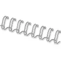 Fellowes - 10 mm - 34 ringer - A4 (210 x 297 mm) - 80 ark - sølv - 100 stk bindestreng - for Fellowes Galaxy E, Galaxy Wire, Quasar 130