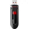 SanDisk Cruzer Glide - USB-flashstasjon - 256 GB - USB 2.0 - svart, rød