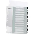 Leitz Register PP PC-utskrift A4+ 1-12 Hv/Sor