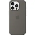 Apple - Baksidedeksel for mobiltelefon - MagSafe-samsvar - silikon - steingrå - for iPhone 16 Pro