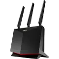 Asus 4G-AC86U - Trådløs ruter - WWAN 4-portssvitsj - 1GbE - Wi-Fi 5 - Dobbeltbånd - 4G service ikke inkludert