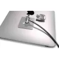 Compulocks Universal Tablet Lock with Keyed Cable Lock - Sikkerhetssett for mobiltelefon, nettbrett - sølv