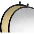 Walimex Foldable Reflector - Sammenfoldbar reflektor - sølv/gull - Ø107 cm