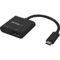 StarTech.com USB C to DisplayPort Adapter with USB Power Delivery - 4K 60Hz ekstern videoadapter - Parade PS171 - sort