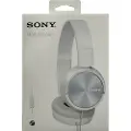 Sony MDR-ZX310AP - ZX Series - hodetelefoner med mikrofon - full størrelse - kablet - 3,5 mm jakk - hvit