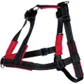 Trixie Lead n Walk træningssele, M–L: 55–90 cm/25 mm, sort