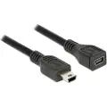 DeLOCK - USB-kabel - mini-USB type B (hann) til mini-USB type B (hunn) - 1 m