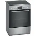 Bosch Serie | 4 HKR39C250 - Komfyr - frittstående - bredde: 60 cm - dybde: 60 cm - høyde: 85 cm - med selvrens - rustfritt stål