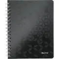 Leitz Notatbok WOW PP A5 Linjer 80 ark Sort