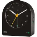 Braun BC22, Quartz vekkerklokke, Rund, Sort, Gult, 12 timers, Alarm, Analog