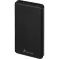 Extralink EPB-078B - Strømbank - 10000 mAh - 2.1 A - 2 utgangskontakter (USB) - svart