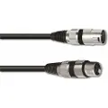 Omnitronic 3022052N XLR Forbindelsesledning [1x XLR-stik 3-polet - 1x XLR-bøsning 3-polet] 7.50 m Sort