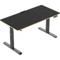Ultradesk Pulsar, Rett, Rektangulær form, MDF, Stål, Spilling, Sort