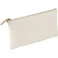 Clairefontaine Flying Spirit Læderpenalhus Flad Hvid 22x11cm