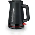 Bosch TWK3M123, 1,7 l, 2400 W, Sort, Vannivåindikator, Overopphetingsbeskyttelse, Trådløs