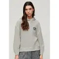 Superdry for woman. W2012071A Athletic Essential hoodie grey (S), Casual, Cotton, Long sleeve