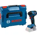 Bosch GDR 18V-220 Profesjonell solo trådløs slagnøkkel, 18 volt (blå/svart, uten batteri og lader, Bluetooth, i L-BOXX) - SOLO