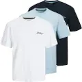 Jack & Jones Beau Frontprint Kortarmet T-skjorte 3 Enheter