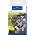 Faber-Castell PITT artist - Børstepenn - permanent - svart, kaldgrå III, varm gråfarge III, kald gråfarge IV, varm gråfarge IV, kald gråfarge VI - vannbasert blekk (en pakke 8)
