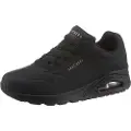 SKECHERS for woman. 73690 Street Uno Leather Running Shoes Stand on Air black (35), Laces, Casual, Sport, Imitation leather