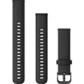 Garmin Quick Release Band - Klokkestropp for smart armbåndsur - 110 - 195 mm - svart, skifermaskinutstyr - for Forerunner 265S Legacy Hero Series Captain Marvel Venu 2S vívoactive 4S vívomove 3S