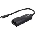 Lanberg NC-1000-02 - Nettverksadapter - USB-C 3.1 - Gigabit Ethernet - svart