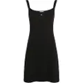 Calvin Klein Jeans Soft Rib Fit&flare Ermeløs Kort Kjole