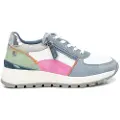 Refresh for woman. 17244605-JEANS Leather trainers 172446 multicolour (37), Flat, Laces, Zip, Casual, Multicolor