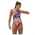 Speedo Allover Digital Lattice Tie-back Badetøy