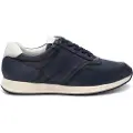 Carmela for man. 16214703-NAVY Leather trainers 162147 navy (43), Flat, Laces, Casual
