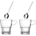 Leonardo LeonardoKaffesett - Kaffekopp og skje x 2TransparentKopper & krusFra Homeroom