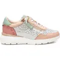 Carmela for woman. 16227405-NUDE Leather trainers 162274 multicolour (36), Flat, Laces, Zip, Casual, Multicolor