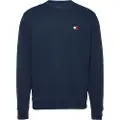 Tommy Hilfiger for man. DM0DM20660 Tommy blue plush sweatshirt with Tommy patch (L), Casual, Cotton
