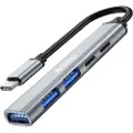 Sandberg USB-C Multi-USB Hub USB-hub - 5 porter - Sølv