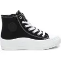 Refresh for woman. 17067603-NEGRO Trainers 170676 Black (41), Fabric, 3 to 5 cm, Laces, Zip, Casual