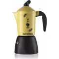 Bialetti Orzo Express, Mokkagryte, Sort, Gult, Aluminium, 2 kopper, Orzo Express, CE