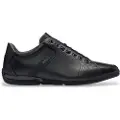 Hugo Boss for man. 50498282 Saturn leather shoes black (42), Flat, Laces, Casual