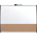 Nobo Liten Horisontal Magnetisk Whiteboardtavle Med Korktavle 58x43 Cm