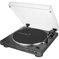 Audio-Technica AT-LP60XBT, Beltedrevet platespiller, Fullautomatisert, Sort, Aluminium, 33 1/3,45 RPM, 33 1/3,45 RPM
