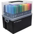 Tombow ABT-108C, 107 stykker, Flerfarget, Pensel / fin tupp, Rund, 0,8 mm, 3,3 mm