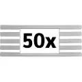 Toolcraft TC-11200X50T Varmlimpinde 11 mm 200 mm Gjennomsiktig 1000 g 50 stk.
