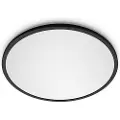 Signify Superslim CL550 - Vegg/taklampe - LED - 22 W - 2700 K - rund - svart - 43cm